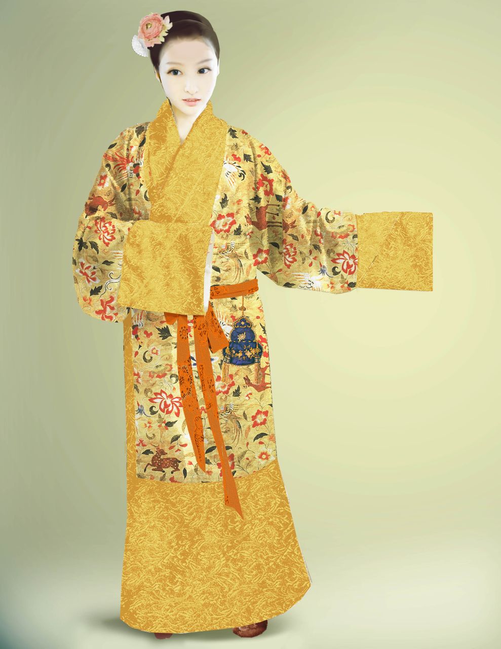 马王堆版汉服直裾