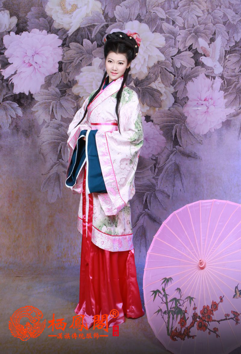 汉服曲裾复原,汉服曲裾,汉服曲裾制作_大山谷图库