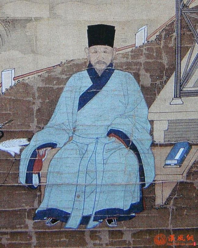 明后期 浑氏像轴