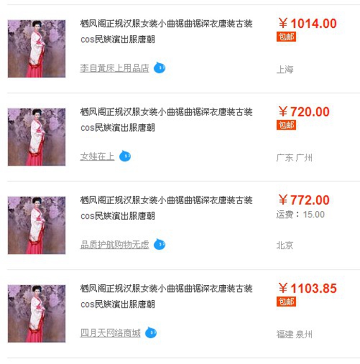 栖凤阁汉服投诉淘宝网230余家店铺假冒侵权 栖凤阁汉服投诉淘宝网230余家店铺假冒侵权